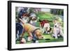 Golfing Puppies-Jenny Newland-Framed Giclee Print