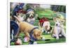 Golfing Puppies-Jenny Newland-Framed Giclee Print