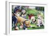 Golfing Puppies-Jenny Newland-Framed Premium Giclee Print