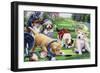 Golfing Puppies-Jenny Newland-Framed Giclee Print