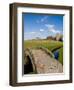 Golfing the Swilcan Bridge on the 18th Hole, St Andrews Golf Course, Scotland-Bill Bachmann-Framed Premium Photographic Print