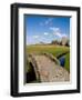 Golfing the Swilcan Bridge on the 18th Hole, St Andrews Golf Course, Scotland-Bill Bachmann-Framed Premium Photographic Print