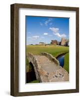 Golfing the Swilcan Bridge on the 18th Hole, St Andrews Golf Course, Scotland-Bill Bachmann-Framed Photographic Print