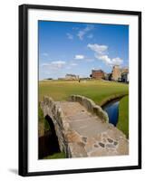 Golfing the Swilcan Bridge on the 18th Hole, St Andrews Golf Course, Scotland-Bill Bachmann-Framed Photographic Print