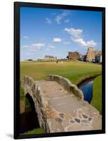 Golfing the Swilcan Bridge on the 18th Hole, St Andrews Golf Course, Scotland-Bill Bachmann-Framed Photographic Print