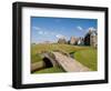 Golfing the Swilcan Bridge on the 18th Hole, St Andrews Golf Course, Scotland-Bill Bachmann-Framed Premium Photographic Print