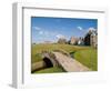 Golfing the Swilcan Bridge on the 18th Hole, St Andrews Golf Course, Scotland-Bill Bachmann-Framed Premium Photographic Print