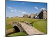 Golfing the Swilcan Bridge on the 18th Hole, St Andrews Golf Course, Scotland-Bill Bachmann-Mounted Premium Photographic Print