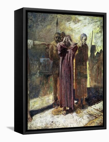 Golgotha, 1892-93-Nikolai Nikolaevich Ge-Framed Stretched Canvas