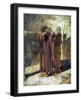 Golgotha, 1892-93-Nikolai Nikolaevich Ge-Framed Giclee Print