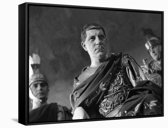 Golgotha by Julien Duvivier with Jean Gab 1935 (b/w photo)-null-Framed Stretched Canvas