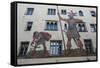 Goliath House, Regensburg, Bavaria, Germany-Michael Runkel-Framed Stretched Canvas
