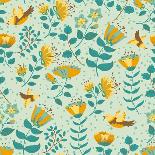 Cute Autumn Seamless-gollli-Mounted Art Print