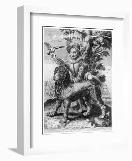 Goltzius's Engraving of the Son of His Friend, Theodore Frisius, Rome, 1599-Hendrik Goltzius-Framed Giclee Print