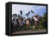 Gombey Dancers, Bermuda, Central America-Doug Traverso-Framed Stretched Canvas