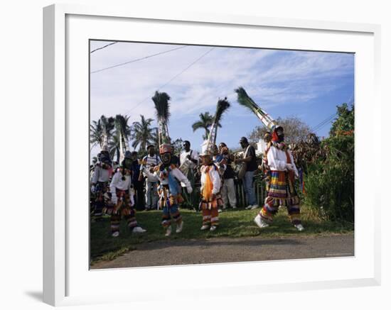 Gombey Dancers, Bermuda, Central America-Doug Traverso-Framed Photographic Print