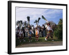 Gombey Dancers, Bermuda, Central America-Doug Traverso-Framed Photographic Print