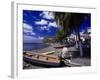 Gommiers, Wooden Fishing Boats, Bellefontaine, FWI-Walter Bibikow-Framed Photographic Print