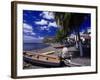 Gommiers, Wooden Fishing Boats, Bellefontaine, FWI-Walter Bibikow-Framed Photographic Print