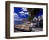 Gommiers, Wooden Fishing Boats, Bellefontaine, FWI-Walter Bibikow-Framed Photographic Print