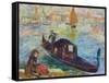 Gondel, Venedig. 1881-Pierre-Auguste Renoir-Framed Stretched Canvas