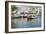 Gondol-Like Moliceiros Boats Navigating on the Central Channel, Aveiro, Beira, Portugal, Europe-G and M Therin-Weise-Framed Photographic Print