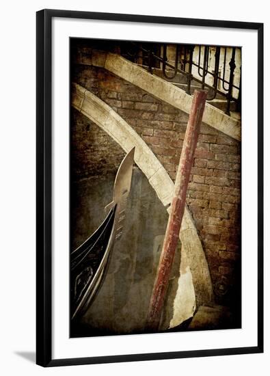 Gondola and Bridge, Venice, Italy-Jon Arnold-Framed Photographic Print