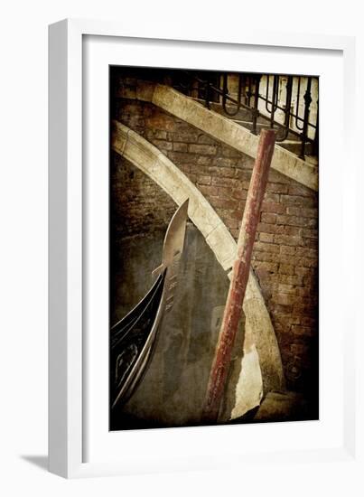 Gondola and Bridge, Venice, Italy-Jon Arnold-Framed Photographic Print