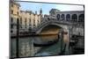 Gondola and Rialto Bridge Evening Light, Venice, Italy-Darrell Gulin-Mounted Photographic Print