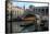 Gondola and Rialto Bridge Evening Light, Venice, Italy-Darrell Gulin-Framed Stretched Canvas