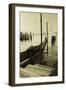 Gondola and San Marco Antique-Moises Levy-Framed Photographic Print