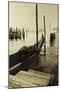 Gondola and San Marco Antique-Moises Levy-Mounted Photographic Print