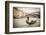 Gondola at the Rialto Bridge on the Grand Canal, Venice, Veneto, Italy-Russ Bishop-Framed Photographic Print