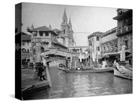 Gondola at the World's Columbian Exposition-Frances Benjamin Johnston-Stretched Canvas