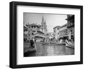 Gondola at the World's Columbian Exposition-Frances Benjamin Johnston-Framed Photographic Print