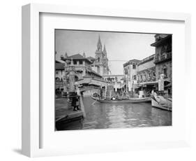 Gondola at the World's Columbian Exposition-Frances Benjamin Johnston-Framed Photographic Print