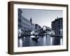 Gondola by the Rialto Bridge, Grand Canal, Venice, Italy-Alan Copson-Framed Photographic Print