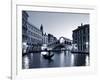 Gondola by the Rialto Bridge, Grand Canal, Venice, Italy-Alan Copson-Framed Photographic Print