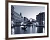 Gondola by the Rialto Bridge, Grand Canal, Venice, Italy-Alan Copson-Framed Photographic Print