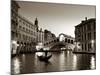 Gondola by the Rialto Bridge, Grand Canal, Venice, Italy-Alan Copson-Mounted Photographic Print