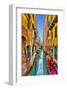 Gondola Canal Venice Italy-null-Framed Art Print