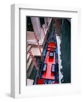 Gondola Docked in Venice, Italy-Tom Haseltine-Framed Photographic Print