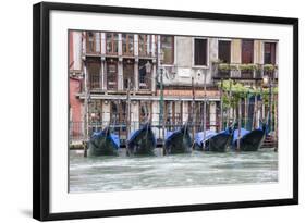 Gondola. Grand Canal. Venice, Italy-Tom Norring-Framed Photographic Print