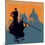 Gondola Grunge Background-Petrafler-Mounted Art Print