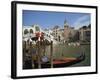 Gondola in Front of the Rialto Bridge on the Grand Canal in Venice, Veneto, Italy-Harding Robert-Framed Photographic Print