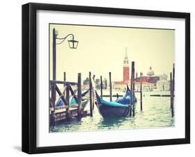 Gondola in Venice, Italy. Instagram Style Filtred Image-Zoom-zoom-Framed Photographic Print