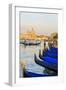 Gondola Lineup in Front of Basilica Di Santa Maria Della Salute. Venice. Italy-Tom Norring-Framed Photographic Print