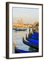 Gondola Lineup in Front of Basilica Di Santa Maria Della Salute. Venice. Italy-Tom Norring-Framed Photographic Print