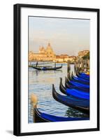 Gondola Lineup in Front of Basilica Di Santa Maria Della Salute. Venice. Italy-Tom Norring-Framed Photographic Print