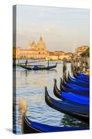 Gondola Lineup in Front of Basilica Di Santa Maria Della Salute. Venice. Italy-Tom Norring-Stretched Canvas